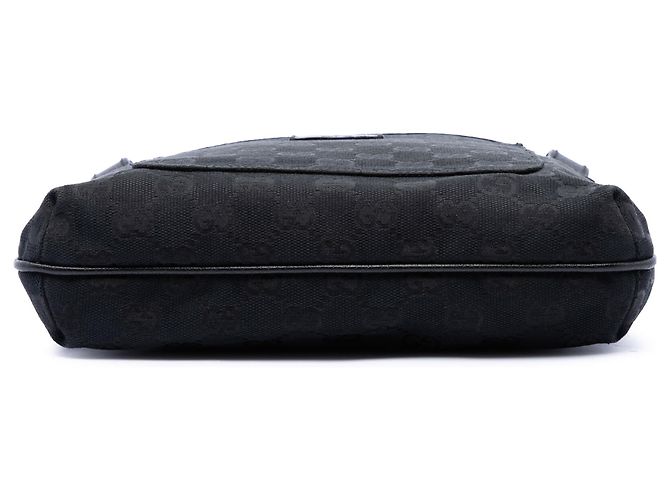 Borsa a tracolla Gucci in canvas GG nero - vista 3