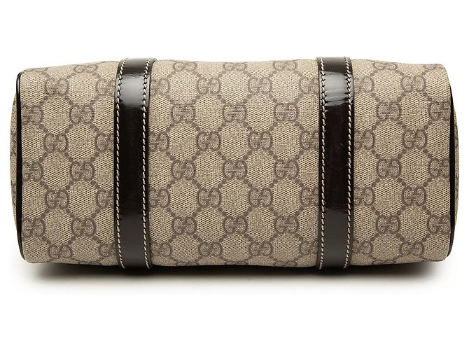 Borsa Boston Gucci Beige Small GG Supreme Joy - vista 3