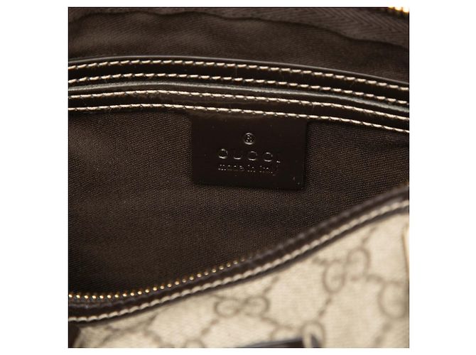 Borsa Boston Gucci Beige Small GG Supreme Joy - vista 5