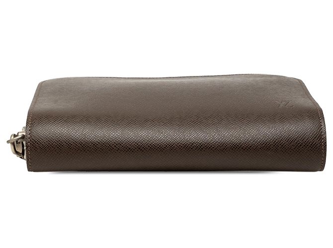 Louis Vuitton Brown Taiga Pochette Baikal Marrone Marrone scuro - vista 3