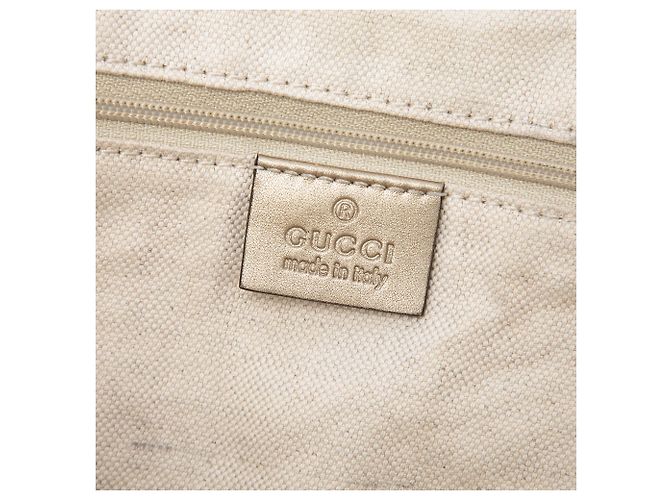 Borsa Satchel Gucci Beige GG Canvas Sukey - vista 5