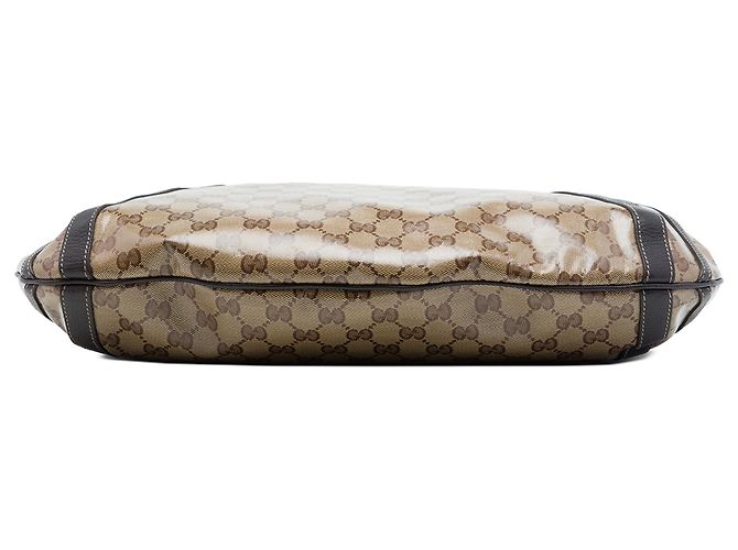 Borsa Tote Convertibile Gucci Beige GG Crystal Abbey D Ring - vista 3