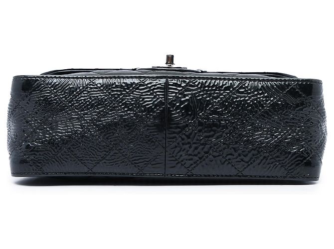 Chanel Black CC Quilted Lambskin and Patent Bijoux Chain Flap Nero - vista 3