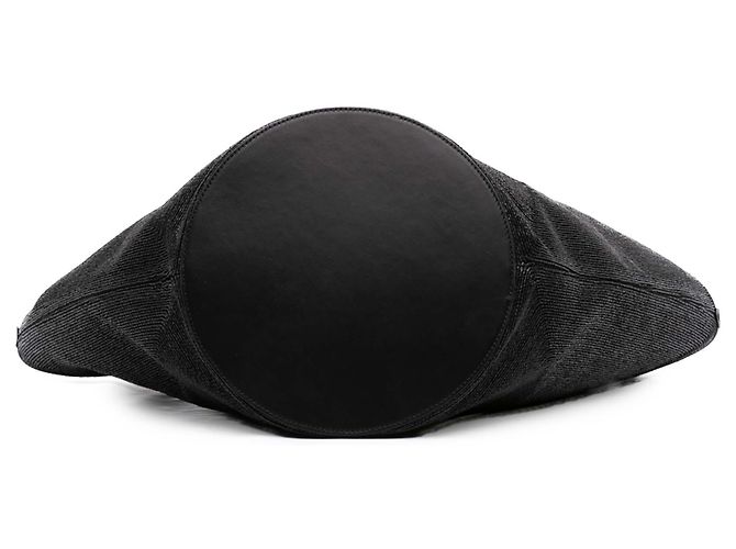 Borsa a secchiello Le Bambola Jacquemus in nylon e poliestere effetto rafia nera Nero - vista 3