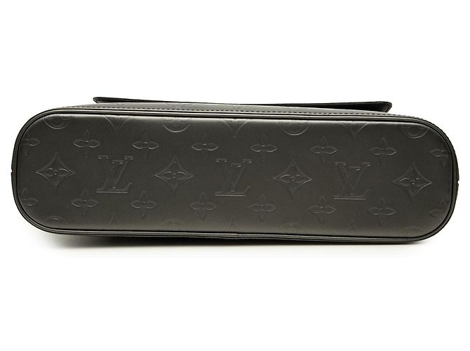 Louis Vuitton Gray Monogram Mat Alston Marrone Grigio antracite - vista 3