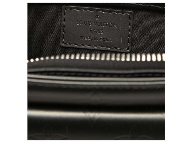Louis Vuitton Gray Monogram Mat Alston Marrone Grigio antracite - vista 5