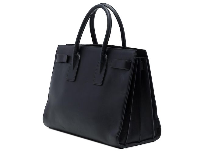 Borsa Saint Laurent Sac De Jour in pelle nera, dimensione Medium Nero - vista 2