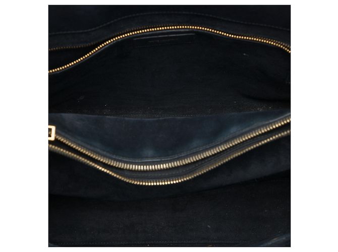 Borsa Saint Laurent Sac De Jour in pelle nera, dimensione Medium Nero - vista 4