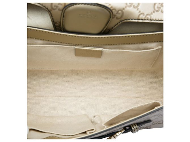 Bolso de hombro Gucci Gold Medium Guccissima Emily Dorado - vista 4