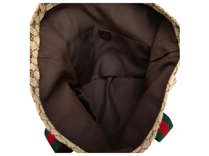 Tote Gucci Beige GG Canvas Web - vista 4
