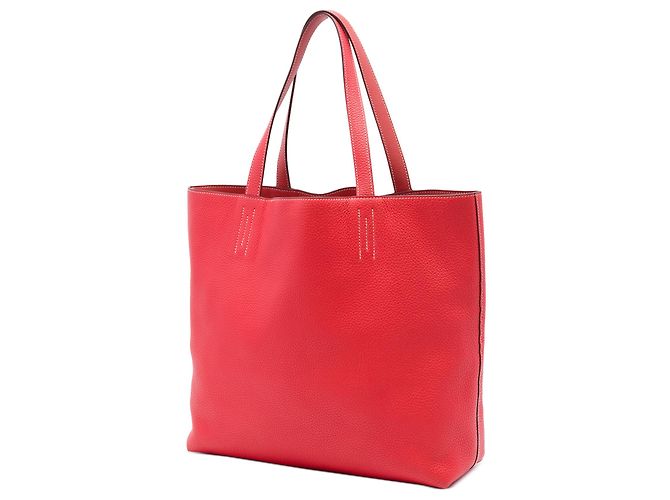 Hermès Red Clemence Double Sens 36 Rosso - vista 2