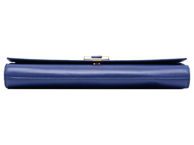 Clutch Saint Laurent Chyc Ligne de piel azul - vista 3