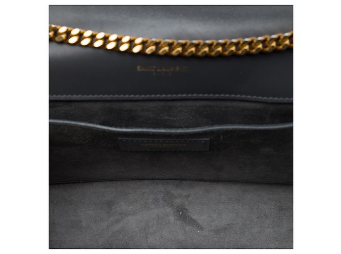 Saint Laurent Black Medium Smooth Calfskin Classic Monogram Kate Tassel Crossbody Nero - vista 4