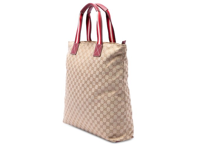 Gucci Beige GG Canvas Web Vertical Tote - Ansicht 2