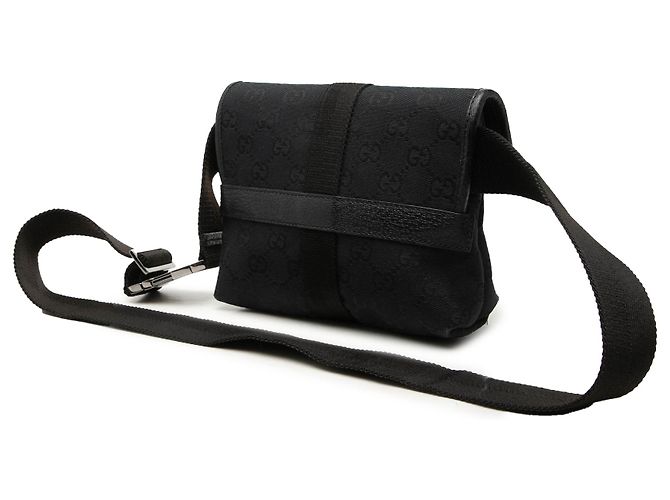 Borsa cintura Gucci in tela GG nera Nero - vista 2