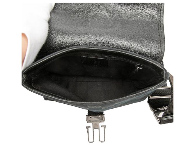 Borsa cintura Gucci in tela GG nera Nero - vista 4