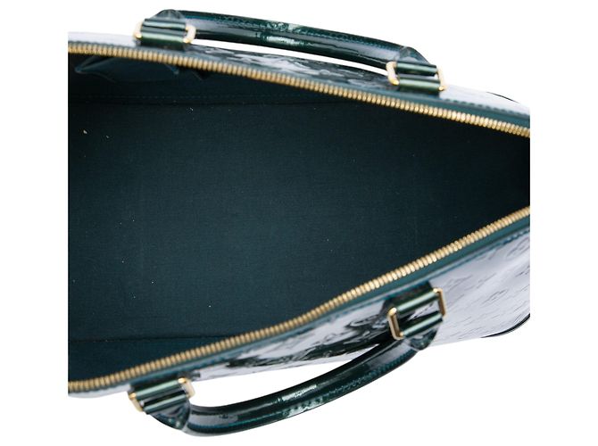 Louis Vuitton Green Monogram Vernis Alma GM Verde Verde scuro - vista 4