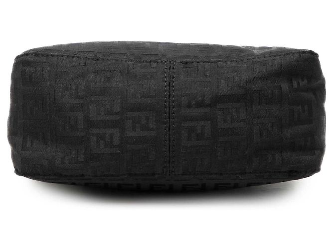 Borsa a mano Fendi in tela Zucchino nera Nero - vista 3