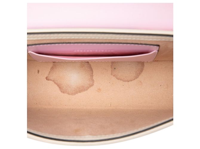 Padlock Borsa Satchel Gucci Beige Mini GG Supreme Monogram Les Pommes con Lucchetto - vista 4