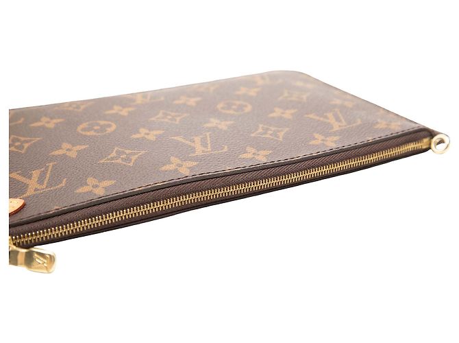Pouch Louis Vuitton Brown Monogram Neverfull MM Marrone - vista 6