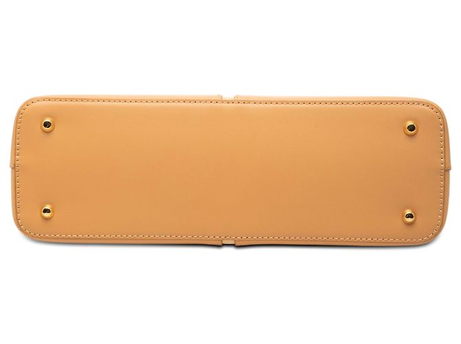 Borsa a tracolla Burberry in pelle beige - vista 3