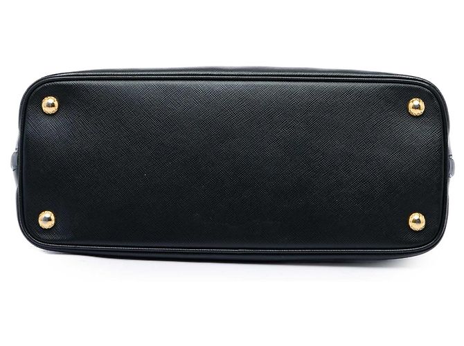 Borsa Prada Black Medium Saffiano Lux Promenade Satchel Nero - vista 3