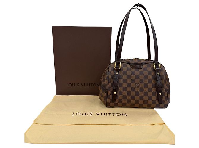 Louis Vuitton Brown Damier Ebene Rivington PM Marrone - vista 11