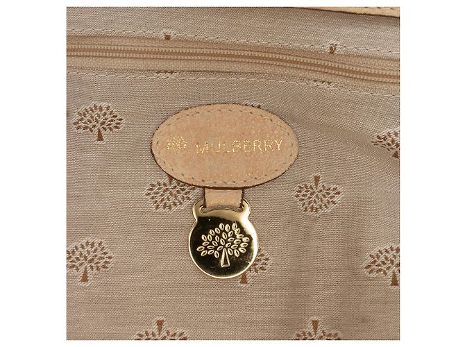 Borsa Satchel Alexa in vitello testurizzato marrone Mulberry Beige - vista 5
