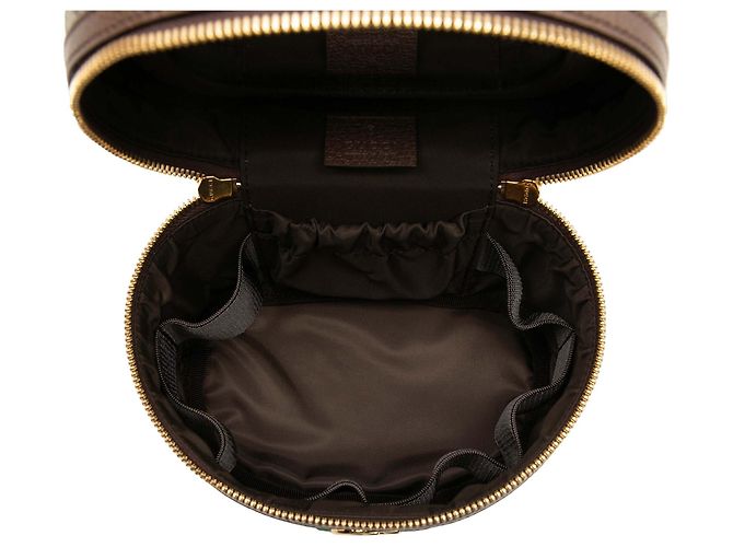 Borsa Vanity Gucci Beige GG Supreme Web Ophidia - vista 4
