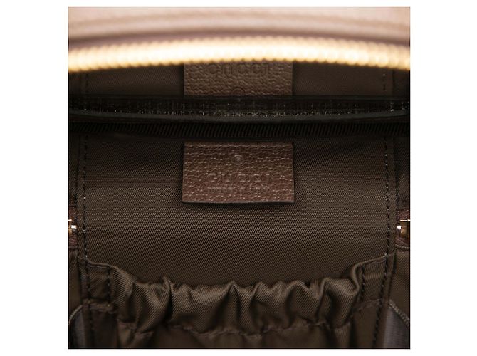 Borsa Vanity Gucci Beige GG Supreme Web Ophidia - vista 5