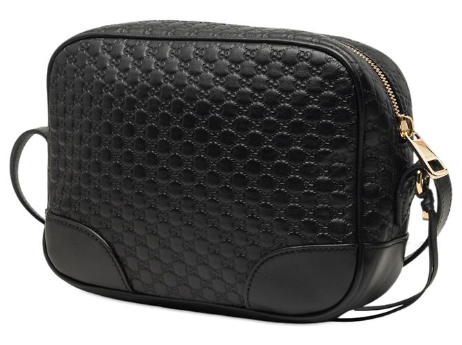 Gucci Black Microguccissima Bree Crossbody Nero - vista 2