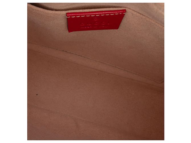Gucci Borsa a tracolla Small GG Marmont in pelle matelassé rossa Rosso - vista 4