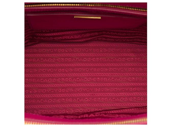 Prada Galleria Double Zip Tote Medium aus Saffiano in Rosa Pink - Ansicht 4