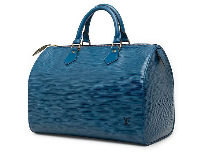 Louis Vuitton Blue Epi Speedy 35 - vista 2