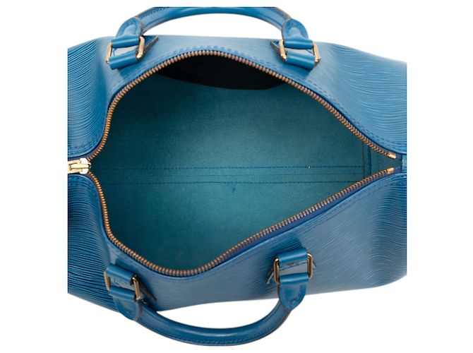 Louis Vuitton Blue Epi Speedy 35 - vista 4