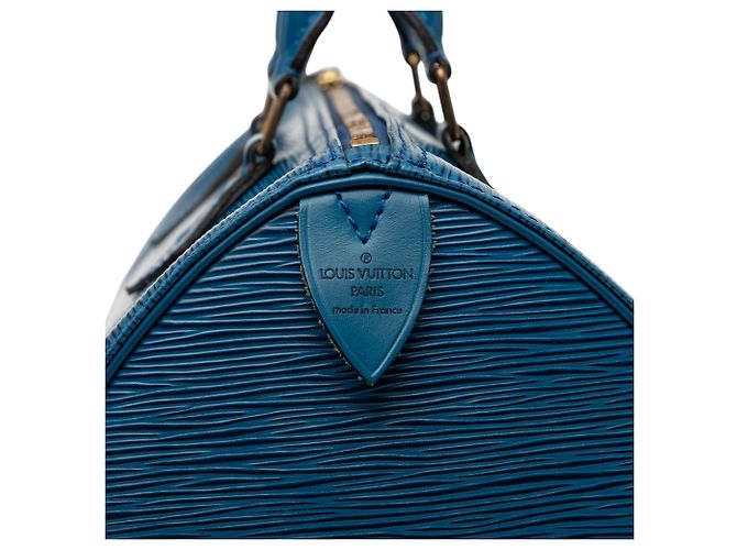 Louis Vuitton Blue Epi Speedy 35 - vista 5