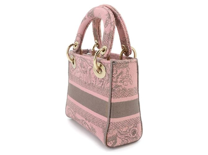 Borsa Christian Dior Lady D-Lite Mini Marrone Rosa - vista 2