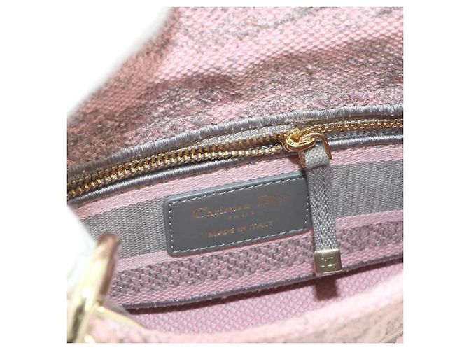 Borsa Christian Dior Lady D-Lite Mini Marrone Rosa - vista 6