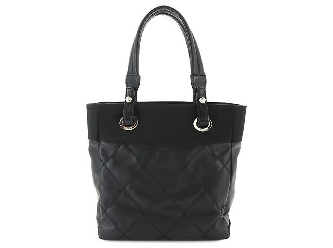 Borsa Tote Chanel Paris Biarritz PM Nero - vista 2