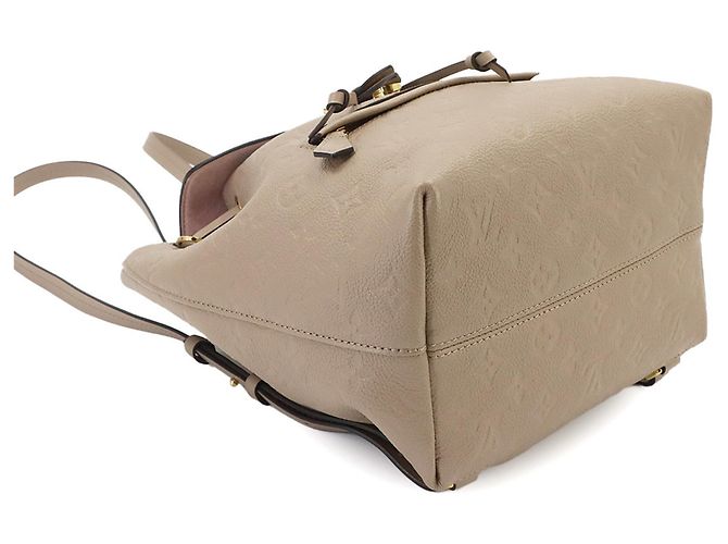 Zaino Louis Vuitton Montsouris PM Grigio - vista 3