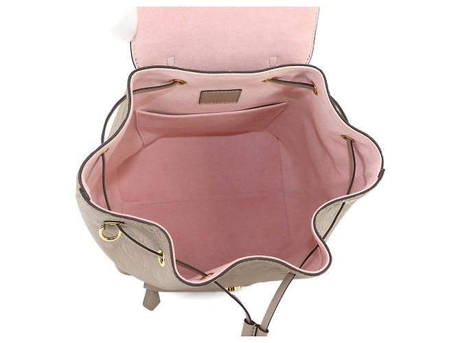 Zaino Louis Vuitton Montsouris PM Grigio - vista 4
