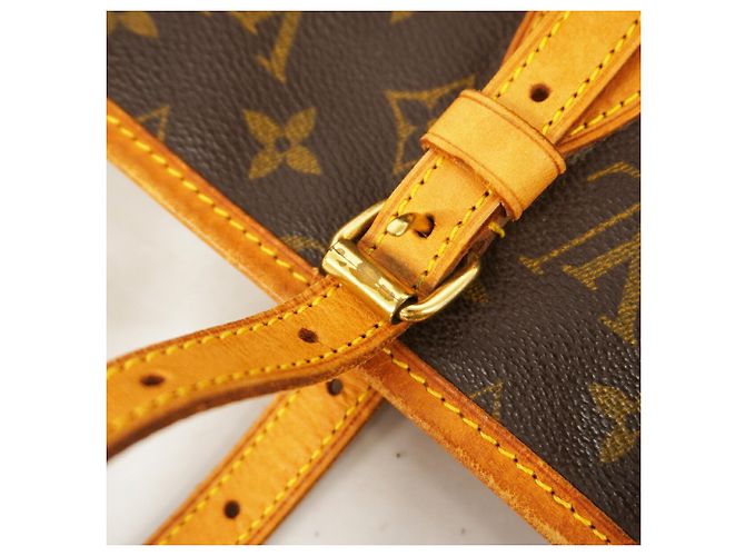 Borsa Tote Louis Vuitton Monogram Bucket PM Marrone - vista 10