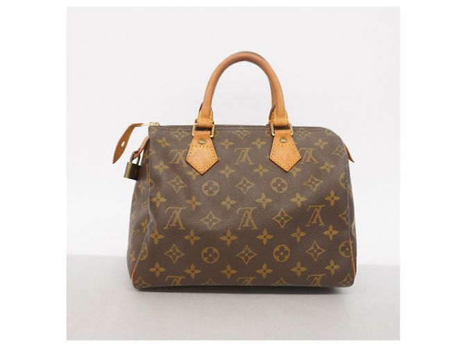 Borsa Louis Vuitton Monogram Speedy 25 Marrone - vista 11