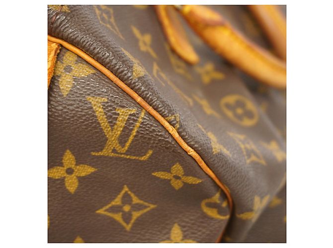 Borsa Louis Vuitton Monogram Speedy 30 Marrone - vista 14