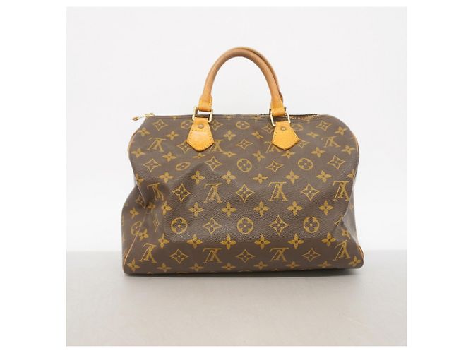 Borsa Louis Vuitton Monogram Speedy 30 Marrone - vista 15