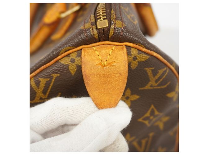 Borsa Louis Vuitton Monogram Speedy 30 Marrone - vista 5