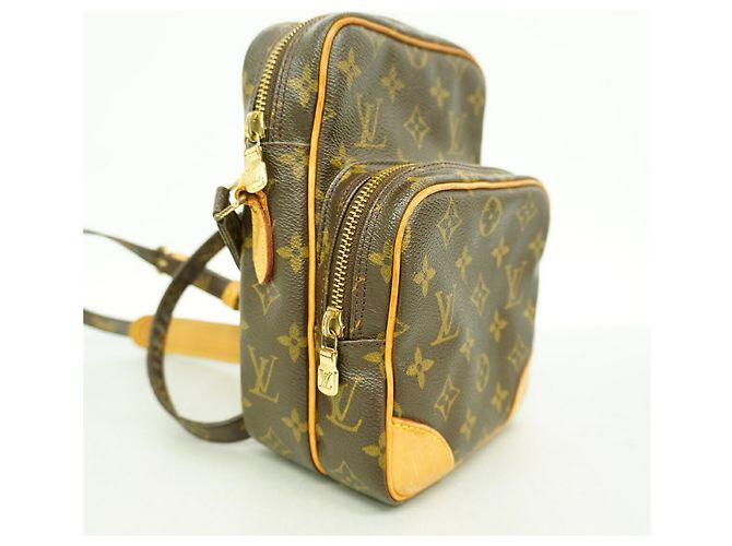 Bolso de hombro Louis Vuitton Monogram Amazon Castaño - vista 2
