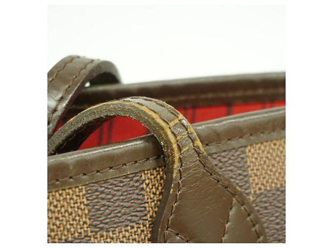 Borsa Tote Louis Vuitton Damier Neverfull PM N51109 Ebene Damier ebene - vista 7