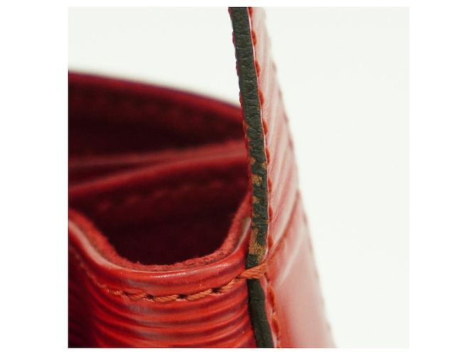 Louis Vuitton Epi Sac Depaule PM Shoulder Bag Rosso - vista 7