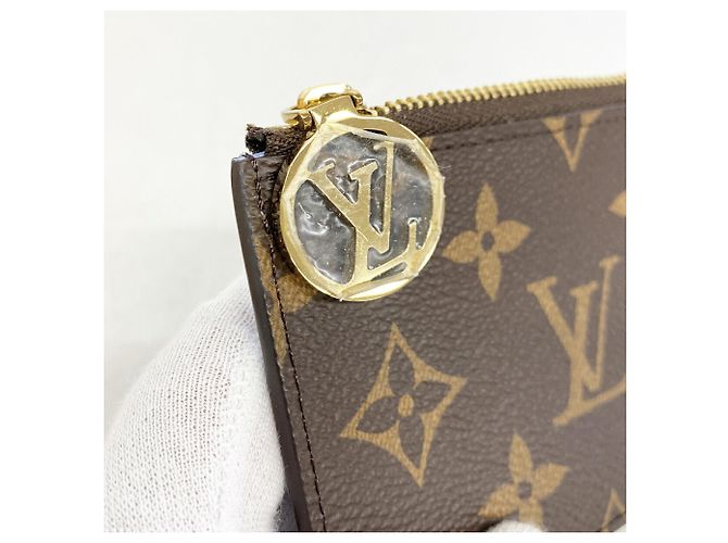 Louis Vuitton Monogram Portecartes Wallet/Coin Case Castaño - vista 8
